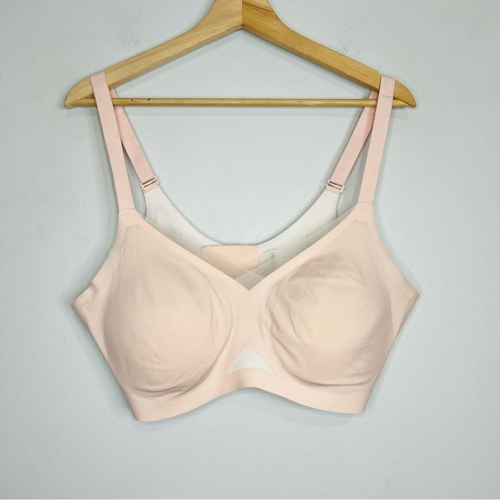Honeylove crossover bra tan cream color size 1X - Picture 2 of 5